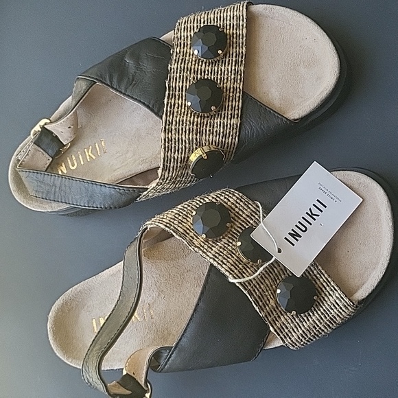 Inuikii Rafia Stone Sandals - Picture 4 of 6